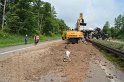 LKW umgestuerzt A 1 Rich Saarbruecken P135